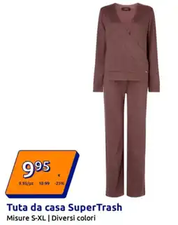 Action Tuta da casa SuperTrash Misure S-XL offerta
