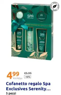 Action Cofanetto regalo Spa Exclusives Serenity... 5 pezzi offerta