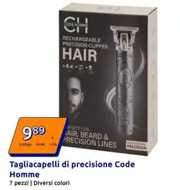 Action Tagliacapelli di precisione Code Homme offerta