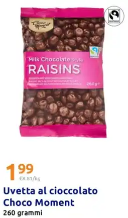Action Uvetta al cioccolato Choco Moment offerta