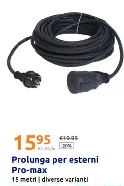 Action Prolunga per esterni Pro-max 15 metri offerta