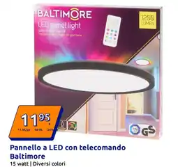 Action Pannello a LED con telecomando Baltimore offerta