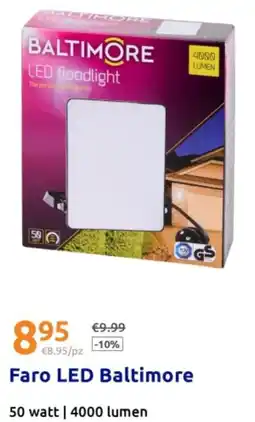 Action Faro LED Baltimore 50 watt | 4000 lumen offerta