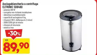 Asciugabiancheria a centrifuga eletronic sd8460
