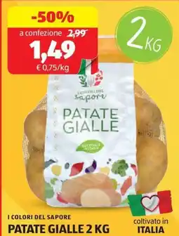 ALDI I colori del sapore patate gialle offerta