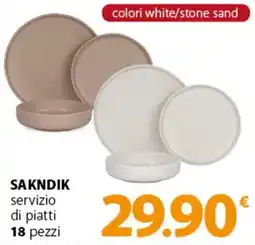 Famila Superstore SAKNDIK servizio di piatti 18 pezzi offerta