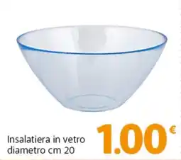 Famila Superstore Insalatiera in vetro diametro cm 20 offerta
