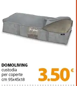 Famila Superstore DOMOLIVING custodia per coperte cm 95x45x18 offerta