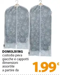 Famila Superstore DOMOLIVING custodia peva giacche e cappotti dimensioni assortite offerta