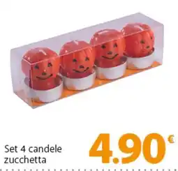Famila Superstore Set 4 candele zucchetta offerta