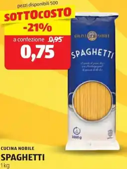 ALDI Cucina nobile spaghetti offerta