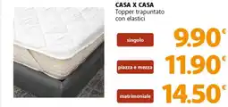 Famila Superstore CASA X CASA Topper trapuntato con elastici offerta
