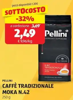 ALDI Pellini caffè tradizionale moka n.42 offerta