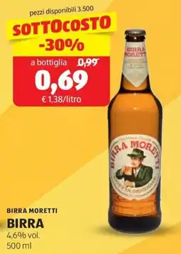 ALDI Birra moretti birra offerta