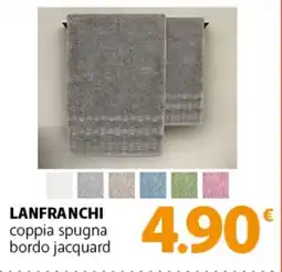 Famila Superstore LANFRANCHI coppia spugna bordo jacquard offerta