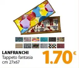 Famila Superstore LANFRANCHI Tappeto fantasia cm 27x67 offerta