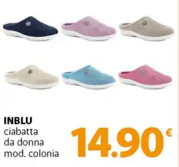 Famila Superstore INBLU ciabatta da donna mod. colonia offerta