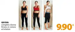 Famila Superstore GIVOVA completo donna fitness in cotone ed elastan offerta