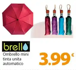 Famila Superstore Ombrello mini tinta unita automatico offerta