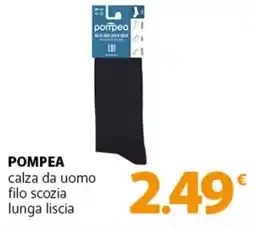 Famila Superstore POMPEA calza da uomo filo scozia lunga liscia offerta