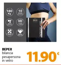 Famila Superstore BEPER bilancia pesapersona in vetro offerta