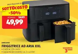 ALDI Ambiano friggitrice ad aria xxl offerta