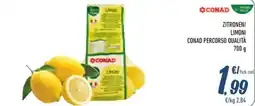 Spesa Facile Conad Zitronen/ limoni CONAD PERCORSO QUALITÀ offerta