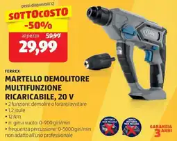 ALDI Ferrex martello demolitore multifunzione ricaricabile, 20 v offerta