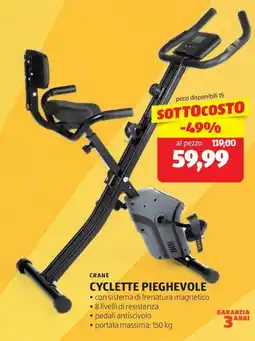 ALDI Crane cyclette pieghevole offerta