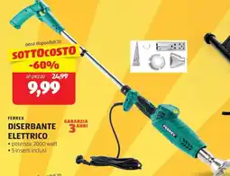ALDI Ferrex diserbante elettrico offerta