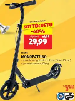 ALDI Crane monopattino offerta
