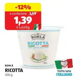 ALDI Bonlà ricotta offerta