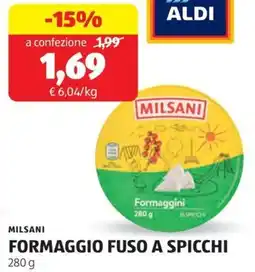 ALDI Milsani formaggio fuso a spicchi offerta