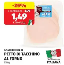 ALDI Il tagliere del re petto di tacchino al forno offerta