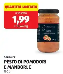 ALDI Gourmet pesto di pomodori e mandorle offerta