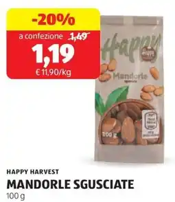 ALDI Happy harvest mandorle sgusciate offerta