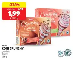 ALDI Mucci coni crunchy offerta