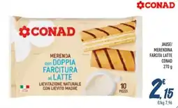 Spesa Facile Conad Jause/ merendina farcita latte CONAD offerta