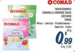 Spesa Facile Conad Fruchtgummis/ caramelle gommose senza zucchero CONAD offerta