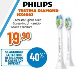 Expert Philips testina diamond hx6062 offerta