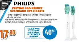 Expert Philips testine pro result standard 2pz hx6012 offerta