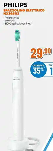 Expert Philips spazzolino elettrico hx365113 offerta