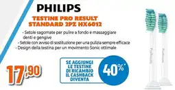 Expert Philips testine pro result standard 2pz hx6012 offerta