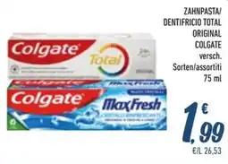 Spesa Facile Conad Zahnpasta/ dentifricio total original COLGATE offerta