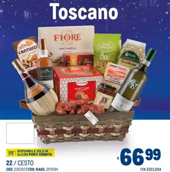 Metro Toscano offerta