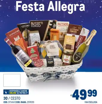 Metro Festa Allegra offerta
