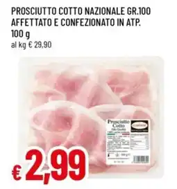 Famila Prosciutto cotto nazionale offerta