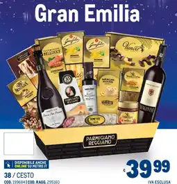 Metro Gran Emilia offerta