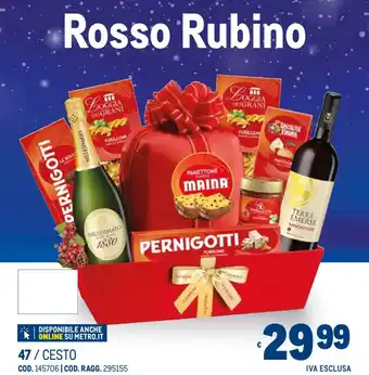 Metro Rosso Rubino offerta