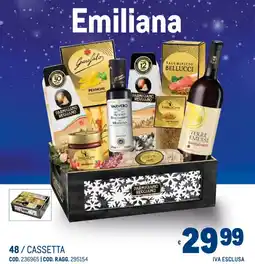 Metro Emiliana offerta